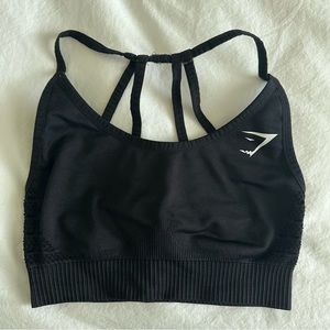 Gymshark Energy Seamless Sports Bra - Small, Black